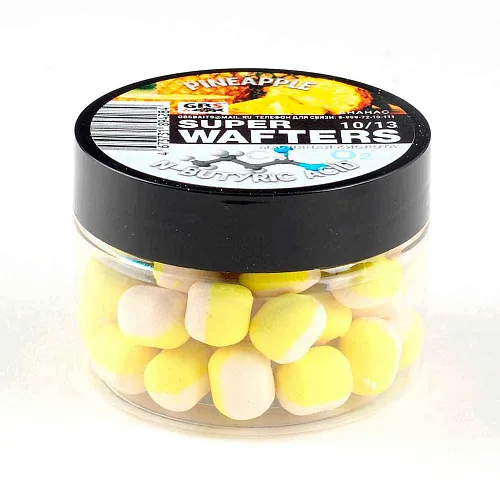 Бойлы нейтральной плавучести (Wafters) GBS Ананас-масляная кислота 10х13мм