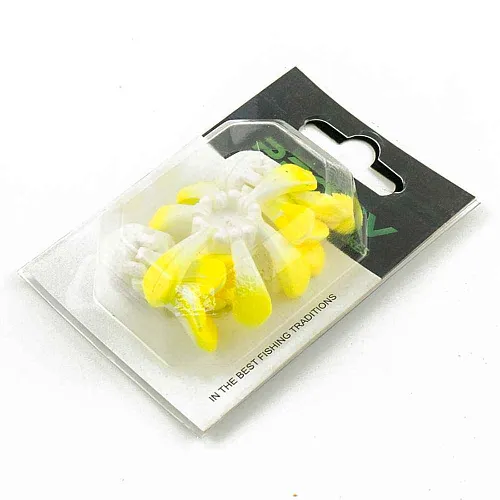 Поплавок зимний Proliv "Ромашка" 6 лепестков 1,4 гр (желтый) отгрузка 2-2,5 гр (3 шт. в упак)