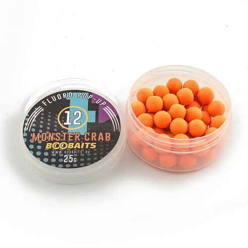 Бойлы Pop up BOO Baits 12мм Монстр Краб 25гр банка