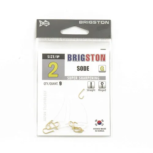 Крючок Brigston Sode Gold №2 ( уп. 9 шт.)