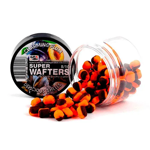 Бойлы нейтральной плавучести (Wafters) GBS Чарующая слива-вкуснейшие ракушки 8х10мм