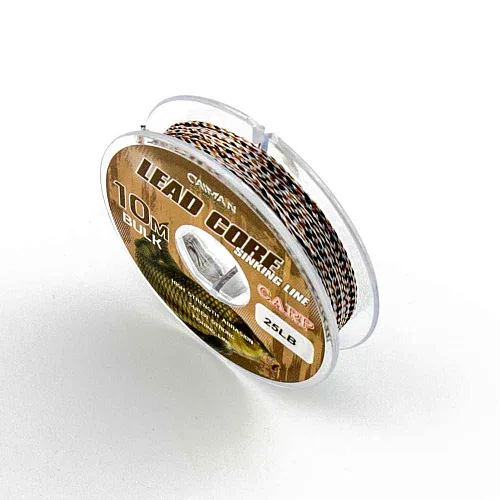 Поводочный материал (lead core) Caiman Soft Flex Black+white+brown 10m 25lbs 245858