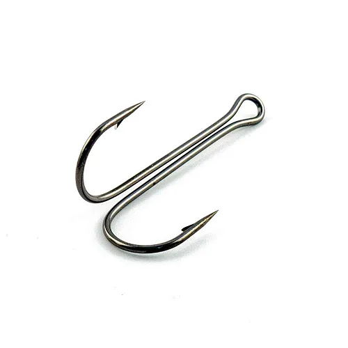 Крючки двойники Caiman Salmon Double up eye hook №4/0 (50 шт в упак) 14301