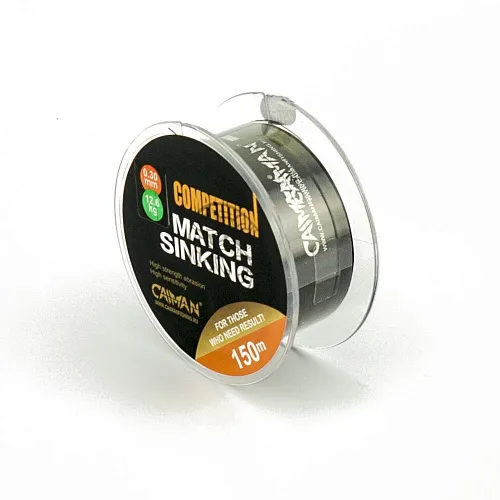 Леска Caiman Competition match sinking 150м 0.30мм черная 