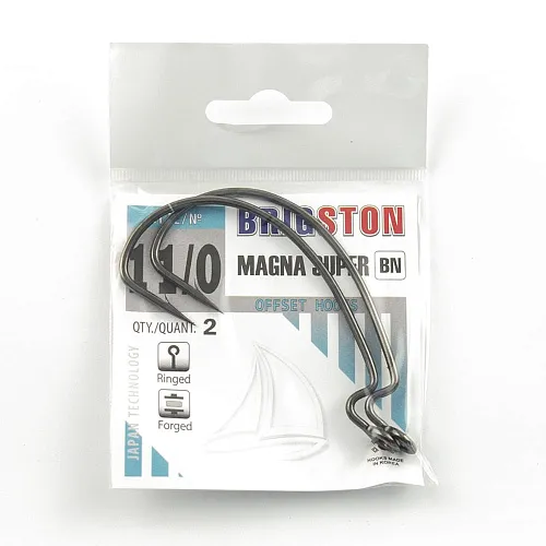 Крючок офсетный Brigston Magna Super №11/0 ( уп. 2 шт.)