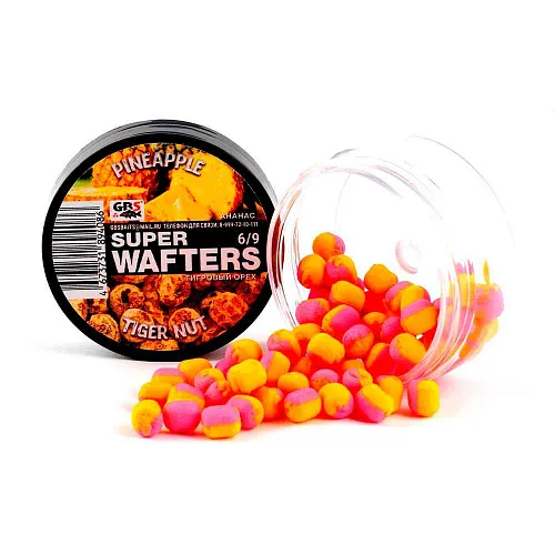 Бойлы нейтральной плавучести (Wafters) GBS Ананас Тигровый орех 6х9мм