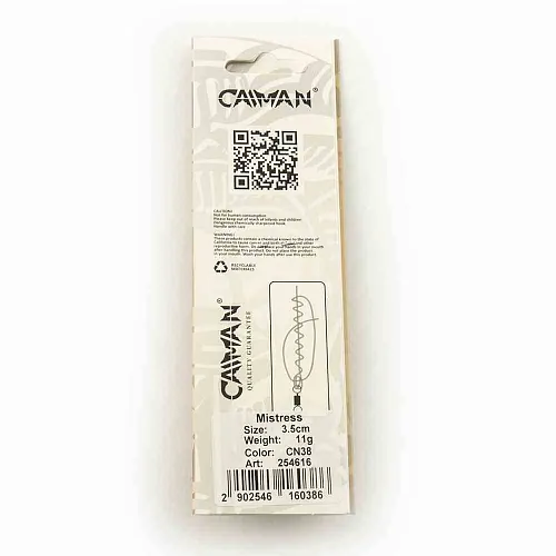 Блесна колеблющаяся Caiman Mistress 11гр 3,5см цвет CN38 (5шт в упак.)