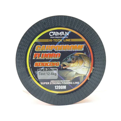 Леска Caiman Carpodrome Fluoro orange 1200м 0,300 мм