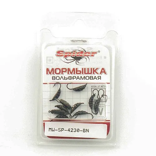 Мормышка вольфрамовая Spider Опарыш с ушком 3,0 мм 0,46 гр BN