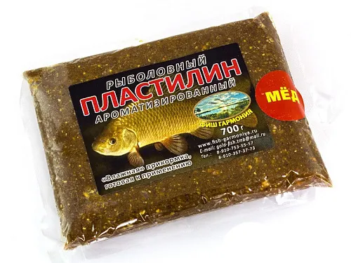 Пластилин рыболовный (14шт. в упак.) мед