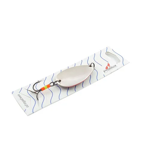 Блесна колеблющаяся Profilux Ложка 15гр цв. 01-к серебро+красный (5 шт в упак.)