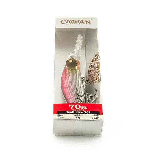 Воблер Caiman Troll dive 70F 8,5g 2,5м цвет СМ122