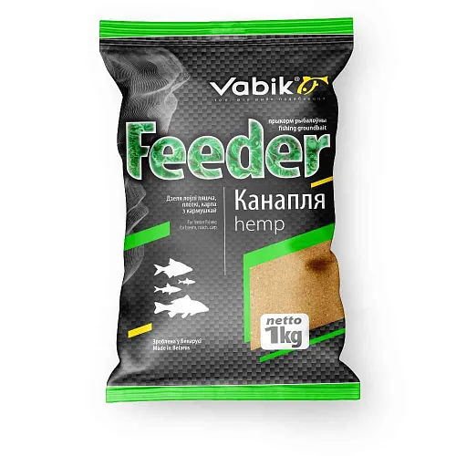 Прикормка Vabik Feeder 1 кг (в упак. 10 шт.) Конопля