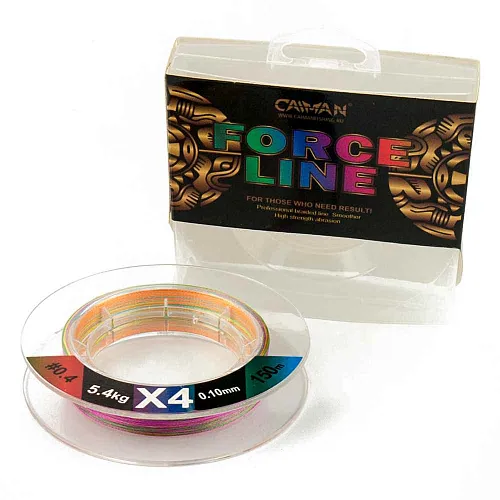 Шнур Caiman Force Line 150м 0,10мм #0.4 цветной 