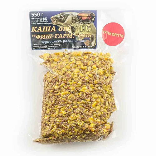 Зерновая смесь Magic (вакуум) Тутти-фрутти (550 гр) Кукуруза, горох,пшеница.перловка,просо,соя