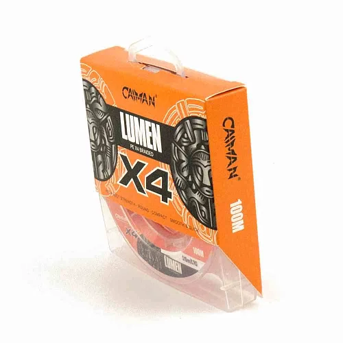 Шнур Caiman Lumen 100м 0,10мм оранжевый