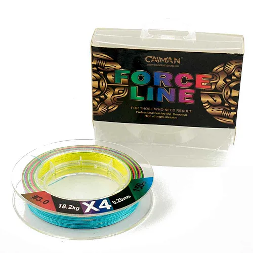 Шнур Caiman Force Line 150м 0,28мм #3.0 цветной 