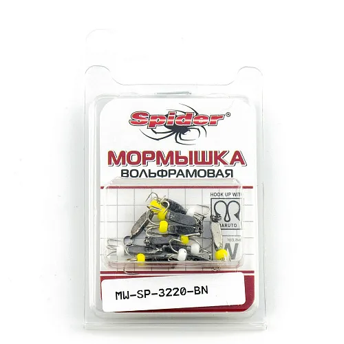 Мормышка вольфрамовая Spider Тройник 2,0 мм 0,43 гр. BN