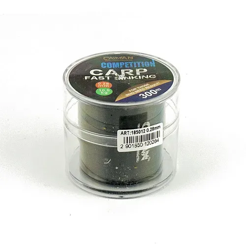 Леска Caiman Competition Carp Sinking 300м 0,28мм черная