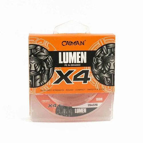 Шнур Caiman Lumen 100м 0,10мм оранжевый