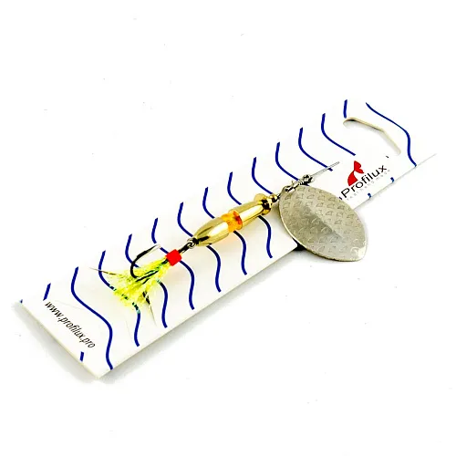 Блесна вращающаяся Profilux Олимпик 4 (10гр) цв. 04 серебро чешуя (5 шт в упак.)