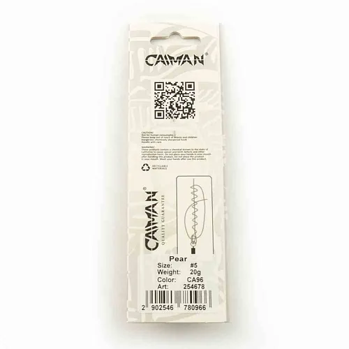 Блесна вращающаяся Caiman Pear 20гр #5 цвет CA96 (5шт в упак.)