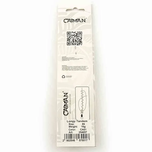 Блесна вращающаяся Caiman Longy Tandem 16гр #4 цвет CA01 (5шт в упак.)