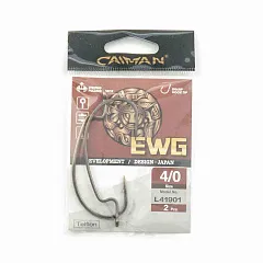 Крючки офсетные Caiman EWG Teflon №4/0 41901