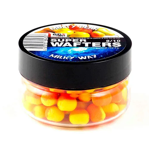 Бойлы нейтральной плавучести (Wafters) GBS Мульти груша-Milky Way 8х10мм