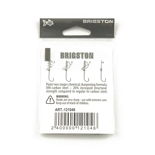 Крючок Brigston Бараний рог BN № 4 ( уп. 8 шт.)