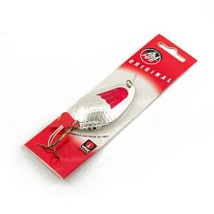 Блесна колеблющаяся HRT(Польша) Kalewa Серебро-красный 28гр