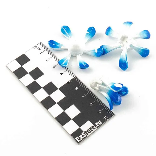 Поплавок зимний Proliv "Ромашка" 6 лепестков 1,4 гр (синий) отгрузка 2-2,5 гр (3 шт. в упак)