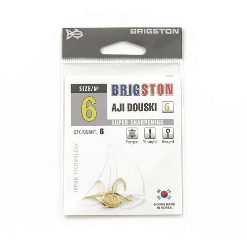 Крючок Brigston AJi Douski Gold № 6 ( уп. 6 шт.)