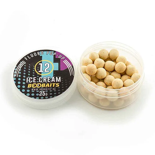 Бойлы Pop up BOO Baits 12мм Пломбир 25гр банка