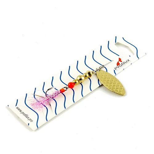 Блесна вращающаяся Profilux Лонг3 8гр цв. 05 латунь чешуя (5 шт в упак.)