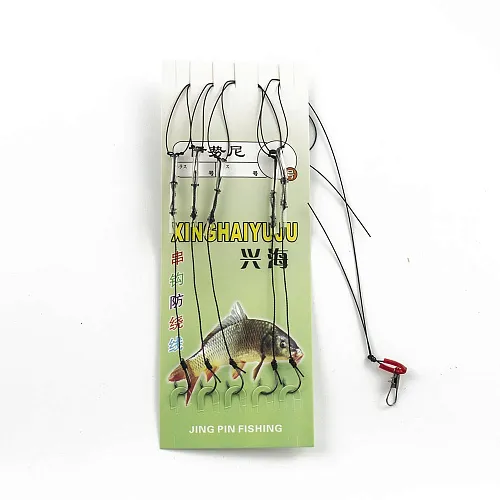 Набор карповых поводков Palomino 5 шт 10/52 № 7 (20шт. в упак.)