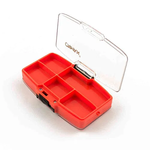 Коробка Caiman оранжевая 13 ячеек ZY-032 11x7x2,5cm