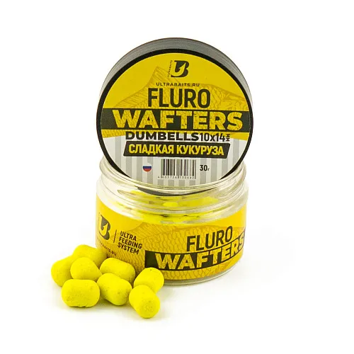 Бойлы Wafters UltraBaits dumbells Кукуруза 10х14 мм 30гр