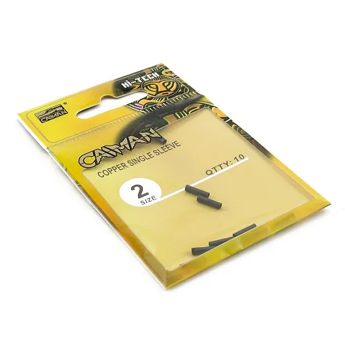 Трубочки обжимные Caiman №2 10шт/уп 60009