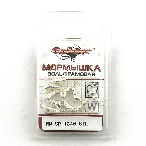 Мормышка вольфрамовая Spider Муравей с ушком 4 мм 0,91 гр Sil