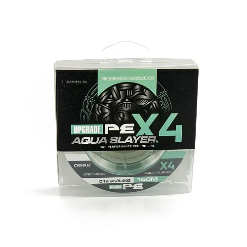 Шнур Caiman 4X PE Aqua Slayer 150m 0,12мм