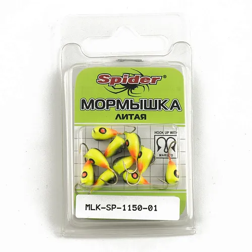 Мормышка Spider литая капля с ушком 5,0 мм 01