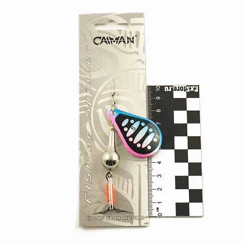 Блесна вращающаяся Caiman Pear 20гр #5 цвет CA96 (5шт в упак.)