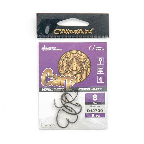 Крючки Caiman CarpTeflon №8 12700