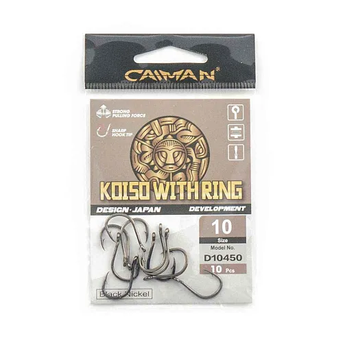 Крючки Caiman Koiso with ring №10 10450