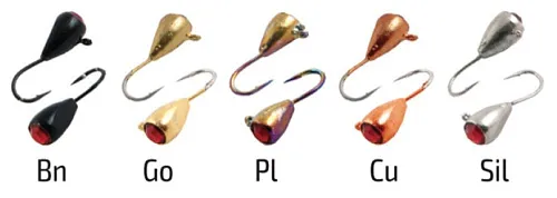 Мормышка вольфрамовая Spider капля с ушком 5,0 мм 1,90 гр Cu