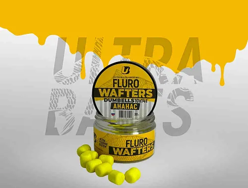 Бойлы Wafters UltraBaits dumbells Ананас 10х14 мм 30гр