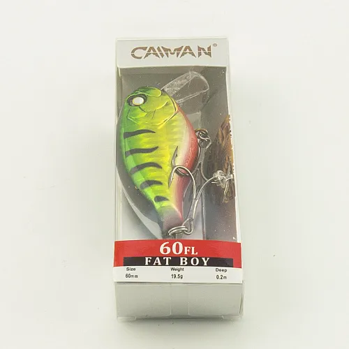 Воблер Caiman Fat Boy 60F 19,5g 0,2м цвет СМ538