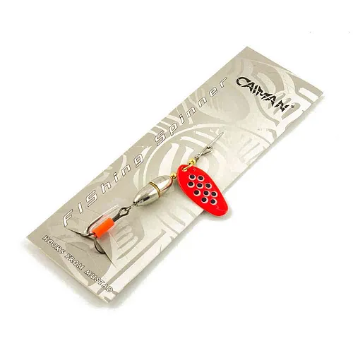 Блесна вращающаяся Caiman Oval core 10гр #4 цвет CA23 (5шт в упак.)