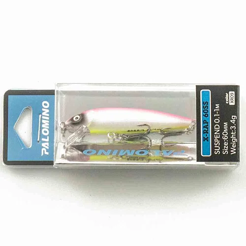 Воблер Palomino X-Rap 60SS 3,4гр 0,1-1м цвет 9